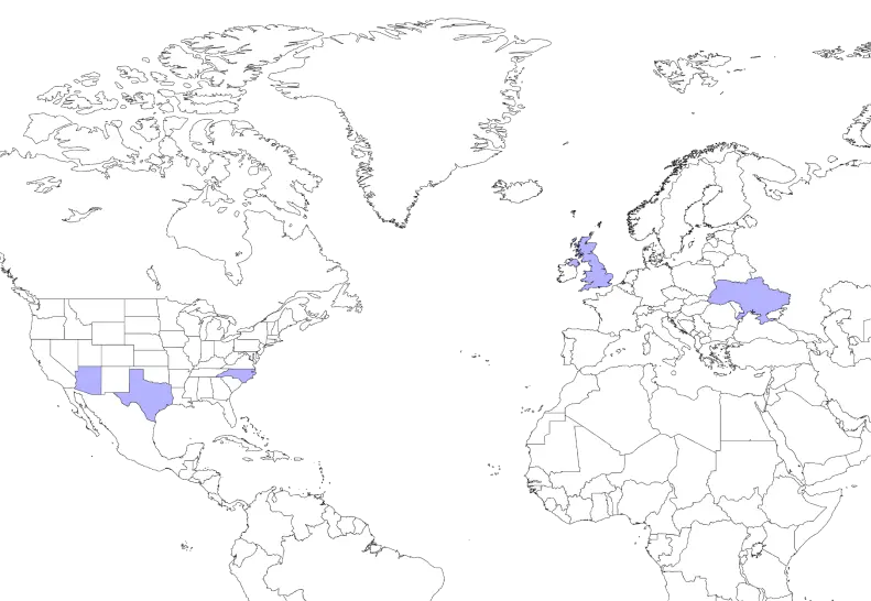 Active countries