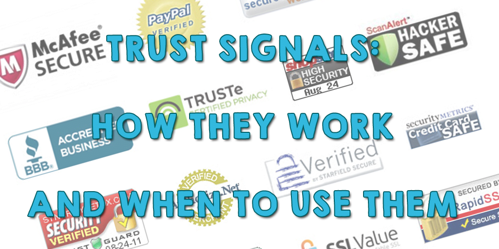Trust signals for website conversion optimization