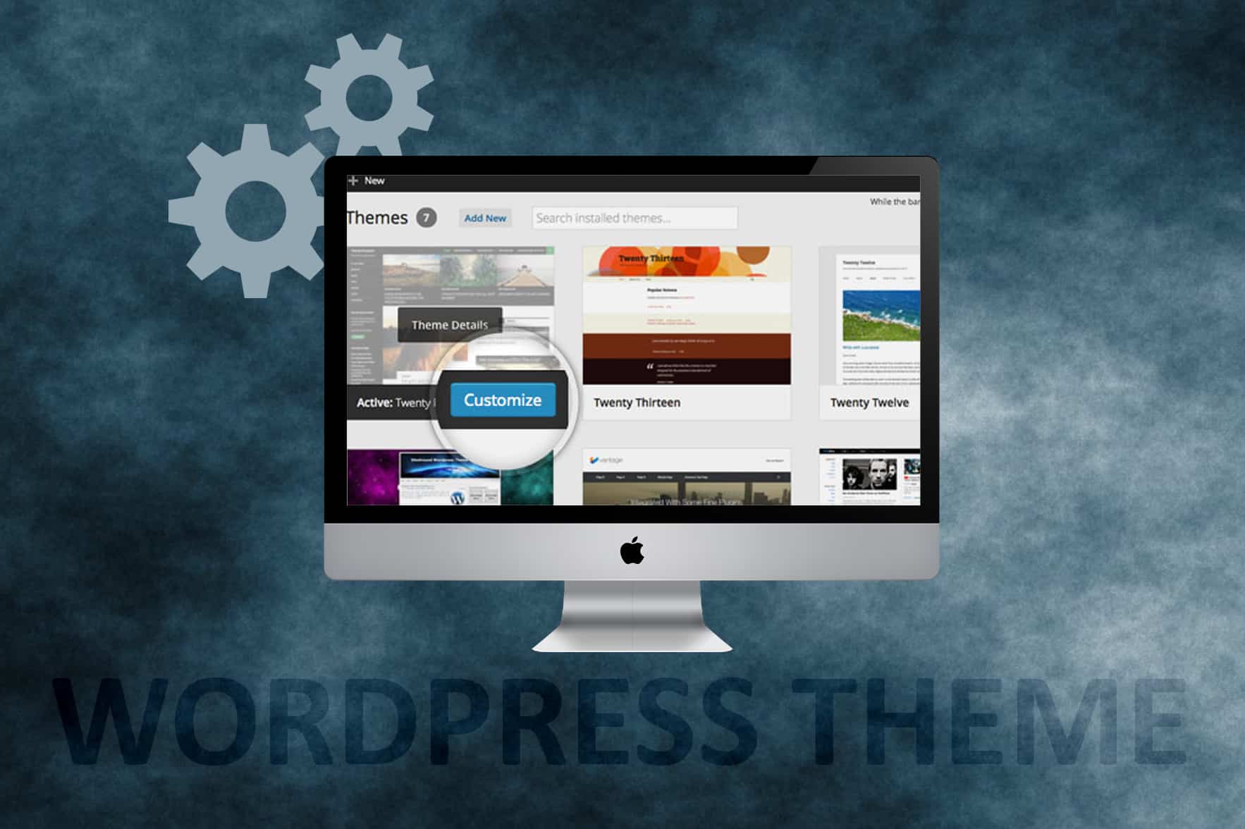 Customized WordPress theme showcasing unique design for businesses