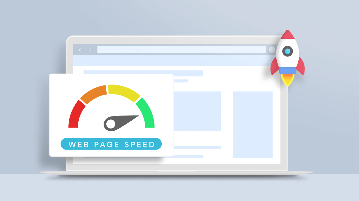 Illustration of website speed impacting business conversions