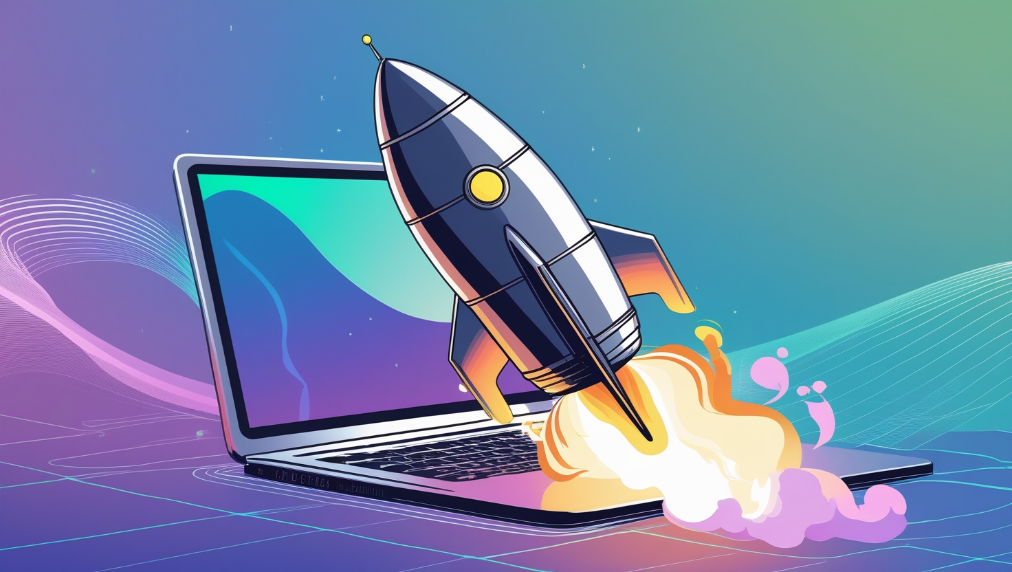 Website launch illustration